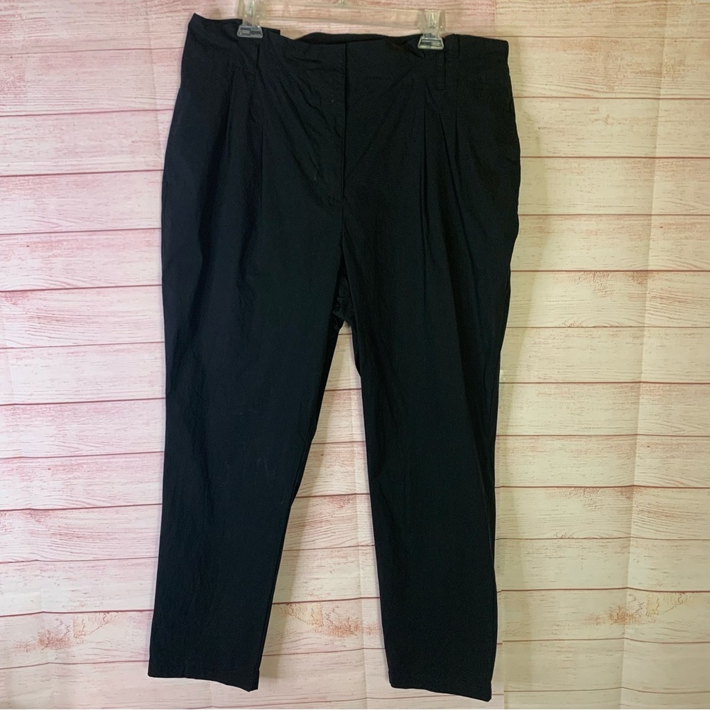J.Crew Black High Waist Paper Bag Pants‎ Size 16